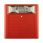 Weatherproof 24VDC Horn Strobe, 75CD, Wall Mount, Red (WPBB-R Backbox Required)